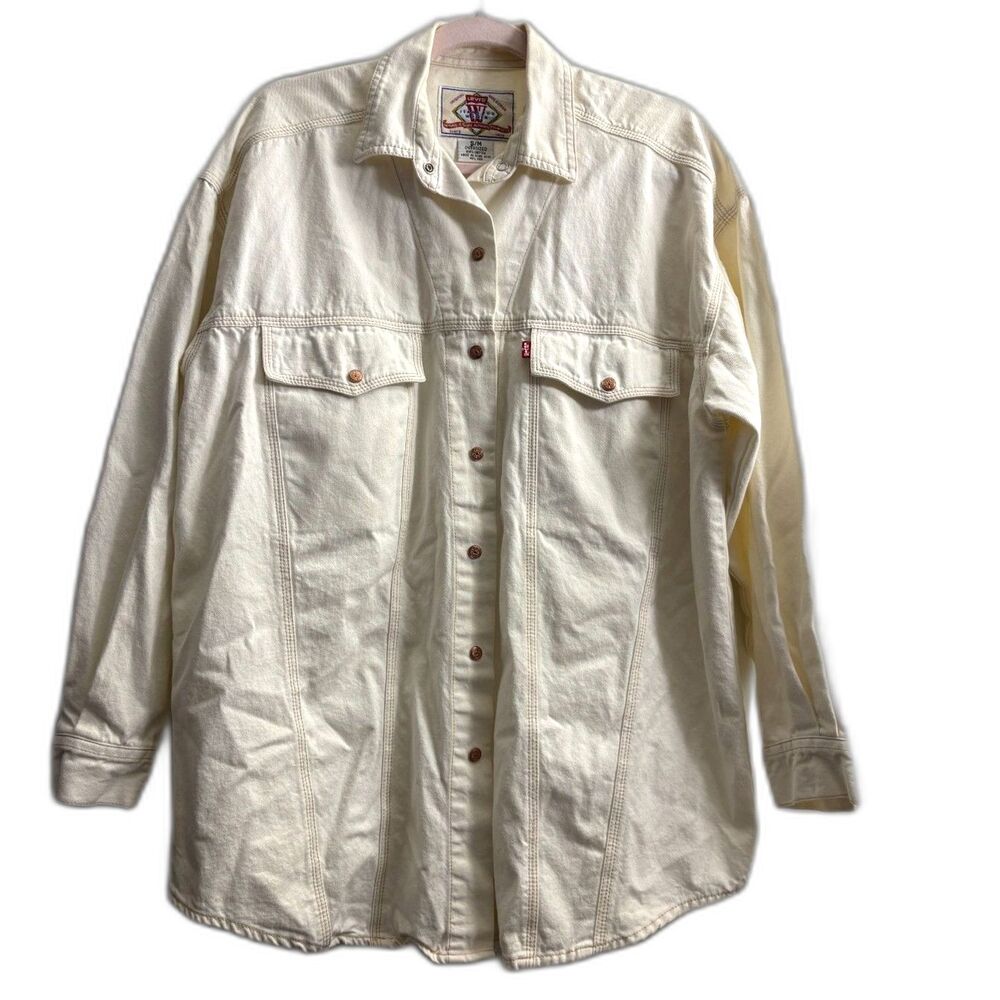 Women's Levi's Jeans Vintage Pearl Snap Jacket Size S/M